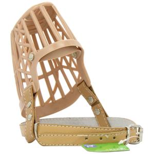 81014-museliere-pour-chien-plastique-kerbl-camel-7x27-cm