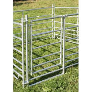 442604-accessoire-pour-enclos-avec-porte-galva-ako-argent-275x92-cm