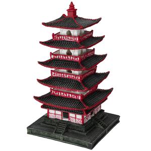 234-430033-decoration-d-aquarium-aqua-della-chinese-pagade-noir-rouge-blanc