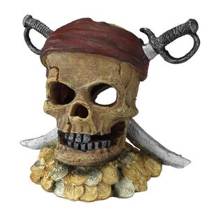 234-430071-objet-decoratif-crane-de-pirate-avec-cache-oeil-aqua-della-dore-rouge-7x7x8-cm