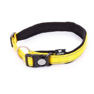3008029-collier-pour-chien-nylon-reglable-arka-haok-l-jaune-25x55-60-cm