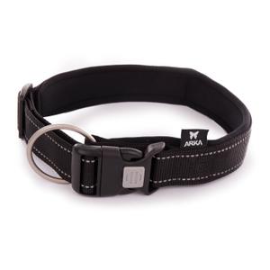 3008045-collier-pour-chien-nylon-reglable-arka-haok-xl-noir-40x50-70-cm