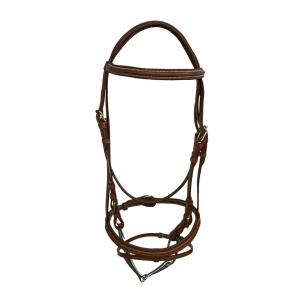 1495099-04-bridons-pour-cheval-frontal-matelasse-boucles-inox-daslo-marron