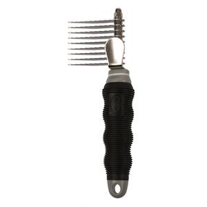 10055-peigne-pour-chien-anti-noeuds-9-short-blades-duvoplus-noir-gris-17-5x5-5x3-cm