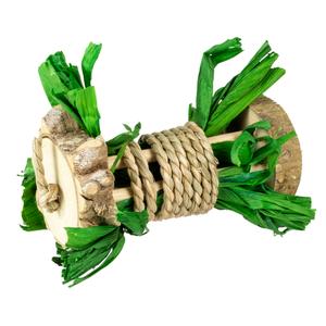 14489-jouet-pour-rongeurs-et-lapins-rouleau-en-bois-avec-jacinthe-d-eau-duvoplus-multicolore-18x5x5-cm