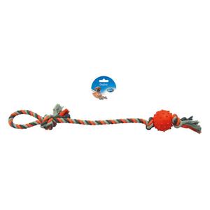 4705065-corde-pour-chien-en-cotton-avec-pendule-balle-caoutchouc-duvoplus-gris-orange-60x6-2x6-2-cm