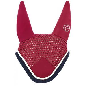 306972035-bonnet-pour-cheval-chasse-mouches-equitheme-polyfun-framboise-marine-cheval