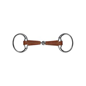 6013001-anneaux-de-mors-olive-gaine-en-cuir-pour-cheval-feeling-marron-argente