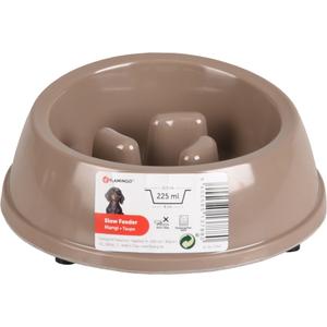 519949-gamelle-pour-la-nourriture-pour-chien-flamingo-slow-feeder-mangi-taupe
