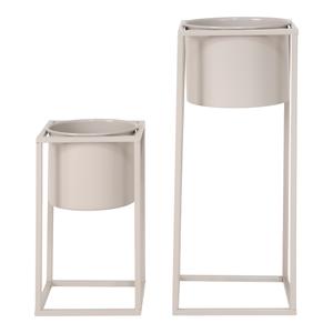 9001116-pots-de-fleurs-en-acier-house-nordic-marla-x2-beige-grey-17x17x31-cm