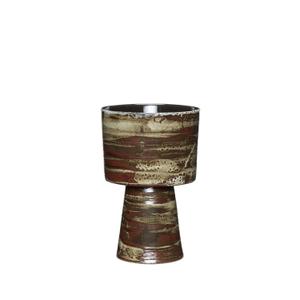 671507-pot-hubsch-interior-plinth-marron-sable-17x26-cm