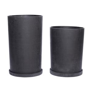 900308-pots-hubsch-interior-podium-large-x2-noir-31x41-31x50-cm