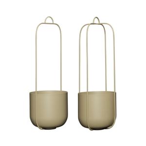 941502-pots-a-suspendre-hubsch-interior-lotus-x2-khaki-16x44-cm