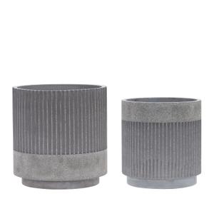 991420-pots-hubsch-interior-ripple-x2-gris-fonce-25x26-30x31-cm