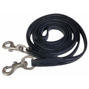 k381-bla-chr-longue-rene-pour-cheval-en-caoutchouc-tresse-karlslund-black-gray-chrome-250-cm