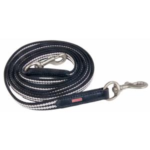 k381-blw-chr-longue-rene-pour-cheval-en-caoutchouc-tresse-karlslund-black-white-chrome-250-cm