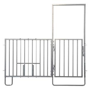 14491-barriere-et-porte-3-bacs-d-alimentation-zingue-pour-bovins-kerbl-noir-215-cm