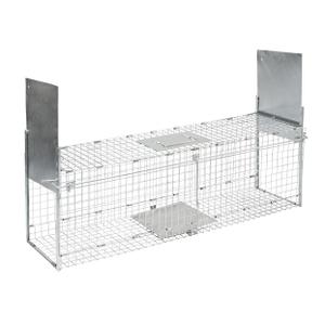 299676-pieges-a-rongeurs-pliant-a-deux-entrees-kerbl-alive-predator-flex-argente-100x26x32-cm