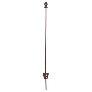 441456-piquet-cloture-en-acier-ressort-oval-avec-isolateur-kerbl-x10-brown-106-cm