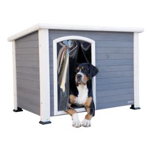 80576-niche-pour-chien-kerbl-kenny-blanc-gris-113x77x81-cm