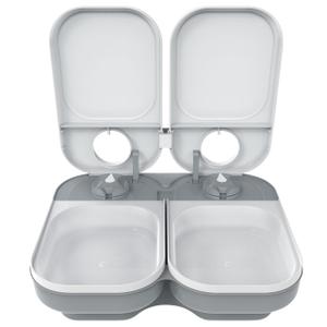 80896-gamelle-kerbl-c200-cat-mate-blanc-gris-400-g