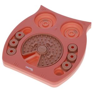 80944-jeu-de-reflexion-et-d-apprentissage-pour-chien-kerbl-owl-saumon-marron-30-cm