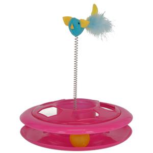 80997-jouet-pour-chat-plastique-kerbl-speedy-wheel-pink-26-cm