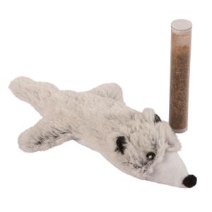 81660-jouet-peluche-avec-catnip-kerbl-hermine-x1-gris-17-cm