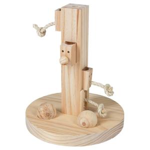 81764-jeu-de-reflexion-pour-rongeurs-kerbl-feedtree-beige-25x25x30-cm