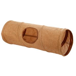 81775-tunnel-pour-rongeurs-kerbl-lin-marron-50x18-cm