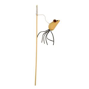82630-canne-a-peche-pour-chat-kerbl-maus-nature-lin-x1-jaune-marron-40-cm