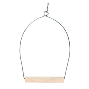 83136-balancoire-pour-oiseaux-bois-fer-kerbl-x1-beige-argente-10x20-cm