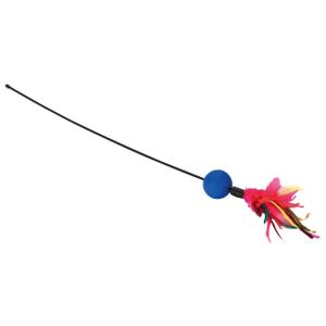 83218-canne-avec-plumeau-et-bruitage-kerbl-x1-marron-bleu-rose-51-cm