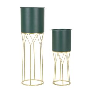 1428580000-cache-pot-mauro-ferretti-grent-stand-x2-green-gold-23x70-19x50-cm