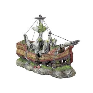 28572-decoration-d-aquarium-galion-nobby-pet-hipwreck-gris-beige-vert-42x16-5x27-5-cm