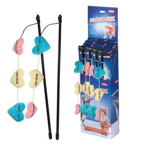 53037-canne-a-peche-pour-chat-avec-des-coeurs-et-herbe-nobby-pet-x20-noir-bleu-jaune-rose-60-cm