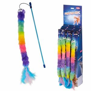 53084-canne-a-peche-pour-chat-avec-ver-crepitant-en-peluche-nobby-pet-x20-multicolore-70-cm