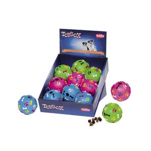 60033-balles-a-friandises-en-caoutchouc-pour-chien-nobby-pet-x9-assorti-7-cm