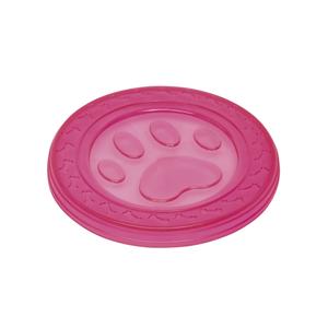 60372-frisbees-en-tpr-pour-chien-nobby-pet-paw-rose-22-cm