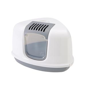 72178-bac-a-litiere-pour-chat-nobby-pet-nestor-corner-gris-blanc-58-5x45-5x40-cm
