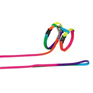 72220-laisses-et-harnais-pour-chat-nylon-nobby-pet-rainbow-colour-tu