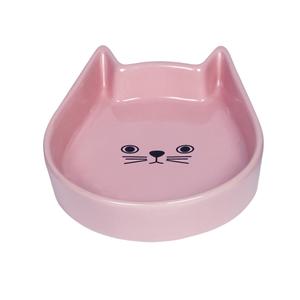 73762-gamelles-pour-chat-en-ceramique-nobby-pet-kitty-face-rose-200-ml
