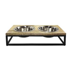 73879-support-de-2-gamelles-en-bols-nobby-pet-elegant-diner-marron-56-cm