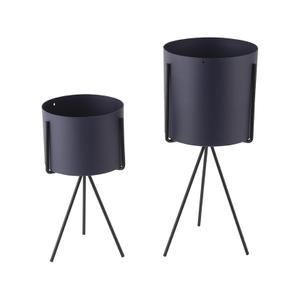 pt3426db-ensemble-de-pots-de-fleurs-fer-present-time-pedestal-bleu-12-5x29-5x12-5-cm