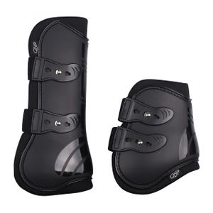 4077-zw-ensemble-guetres-anterieurs-pour-cheval-et-protege-boulets-ouvertes-qhp-black
