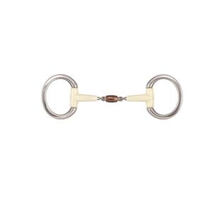 so2535-125-mors-olive-pour-cheval-double-joint-avec-rouleau-de-cuivre-soyo-flat-ring-contour-argente-blanc-125-cm