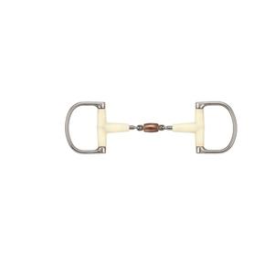 so2544-115-mors-verdun-pour-cheval-double-joint-avec-rouleau-de-cuivre-soyo-d-racing-argente-blanc-115-cm