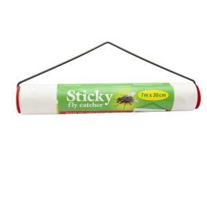 129640007-piege-a-mouches-bande-attrape-sticky-blanc