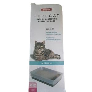 474520-sacs-bac-de-protection-pour-chat-zolux-x12-white-50x38-cm
